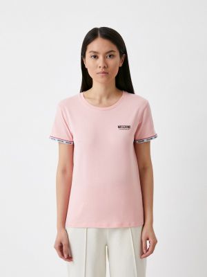 Футболка Moschino Underwear, розовая