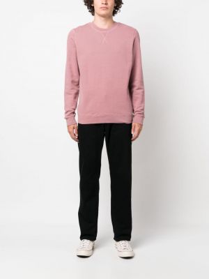 Bavlněný pulovr Sunspel růžový
