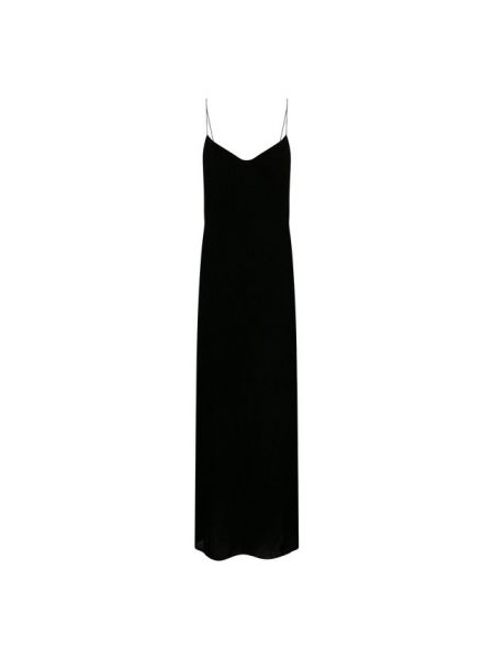Шелковое платье из вискозы Ralph Lauren черное