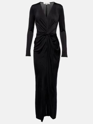Černé midi šaty jersey Diane Von Furstenberg