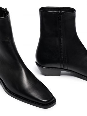 Ankle boots skórzane Khaite czarne