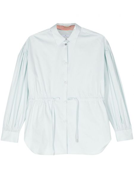 Bomuld krave bluse Ps Paul Smith blå