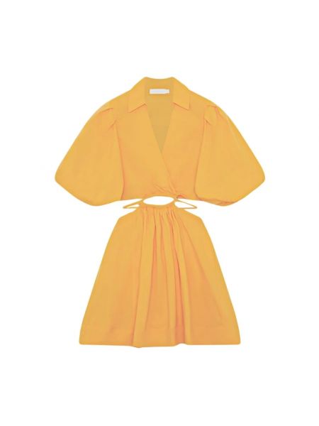 Sukienka midi Simkhai pomarańczowa