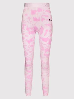 Růžové slim fit sportovní kalhoty Bench