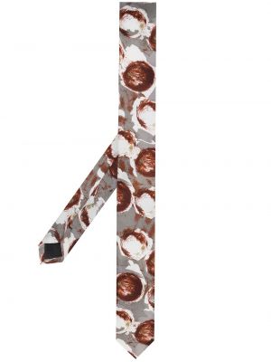 Hodvábna kravata s potlačou s abstraktným vzorom Gianfranco Ferré Pre-owned