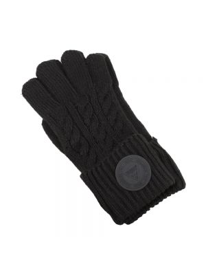 Czarne dzianinowe rękawiczki wsuwane Guess