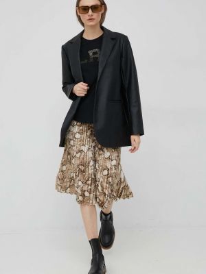 Mini suknja Lauren Ralph Lauren smeđa