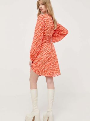 Mini šaty Notes Du Nord oranžové