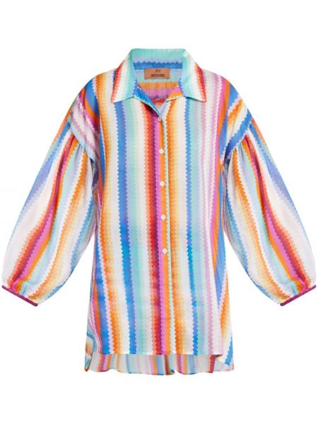 Βαμβακερό πουκάμισο με σχέδιο Missoni