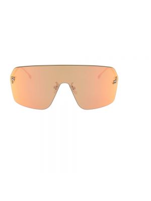 Okulary przeciwsłoneczne Fendi pomarańczowe