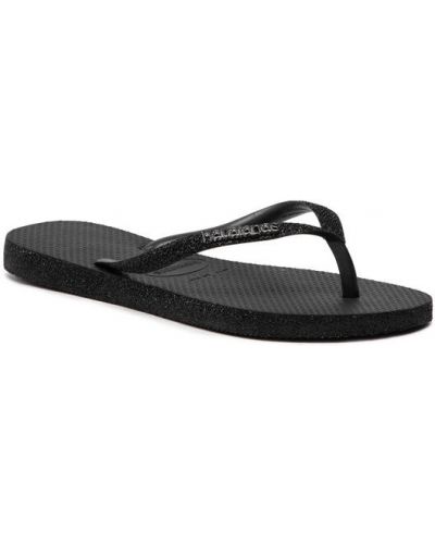 Sandale slim fit Havaianas negru