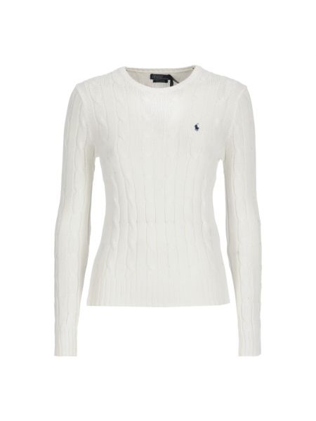 Sweter bawełniany Polo Ralph Lauren biały