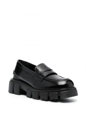 Nahast loafer-kingad Love Moschino must