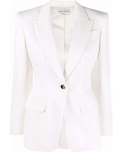 Lang blazer Alexander Mcqueen hvit