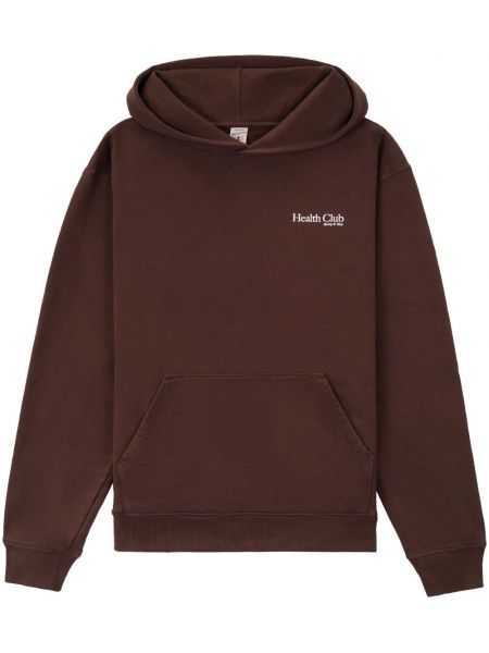 Baskılı hoodie Sporty & Rich kahverengi