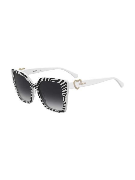 Okulary przeciwsłoneczne Love Moschino białe