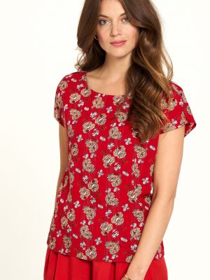 Majica s cvetličnim vzorcem Tranquillo rdeča