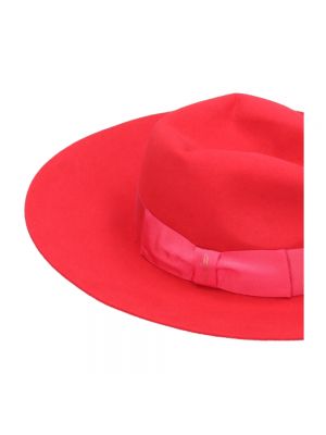 Sombrero de fieltro Borsalino rojo