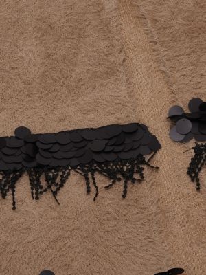 Pletená pletená vesta Faina čierna