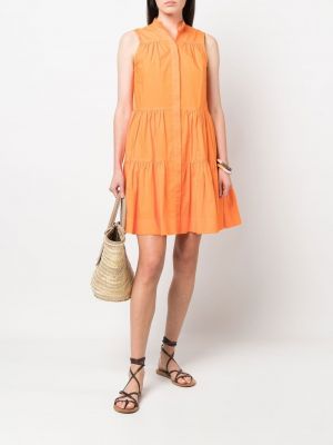 Medvilninis marškininė suknelė Blanca Vita oranžinė