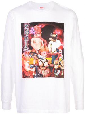 Camiseta con estampado Supreme blanco