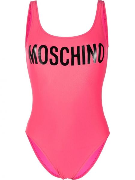 Trykt badetøy Moschino rosa