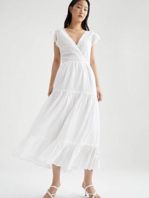 Платье миди с вышивкой без рукавов с коротким рукавом Defacto