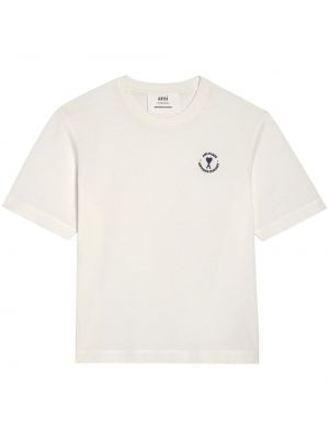 Тениска бродирана Ami Paris бяло
