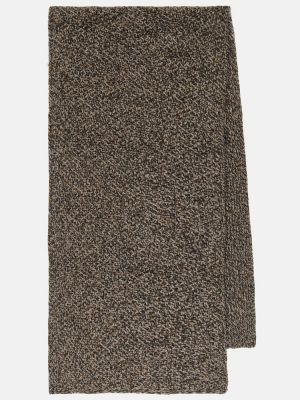 Bufanda de lana de cachemir con estampado de cachemira Chloé marrón