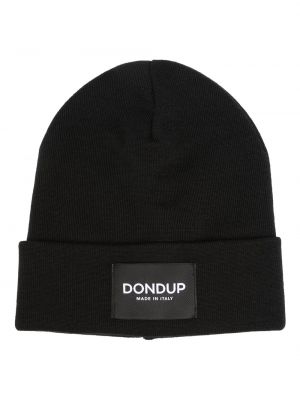 Pletená čiapka Dondup čierna