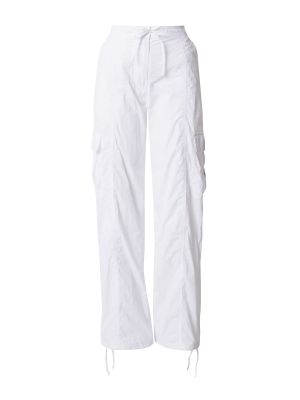 Παντελόνι cargo Calvin Klein Jeans λευκό