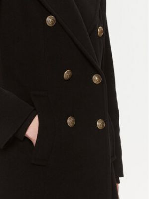 Vlněný kabát Luisa Spagnoli černý