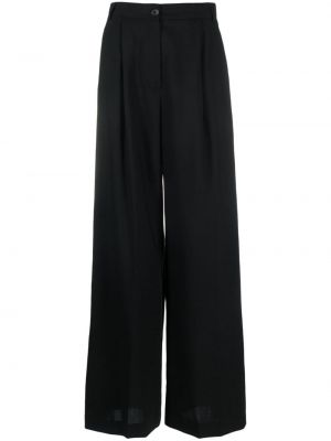 Vlněné kalhoty La Collection černé
