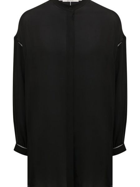 Шелковая блузка Isabel Benenato черная