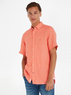 Koszula Tommy Hilfiger pomarańczowa