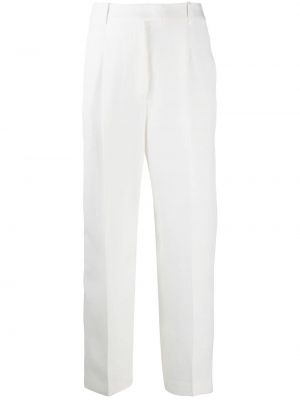 Pantalones de cintura alta Ermanno Scervino blanco