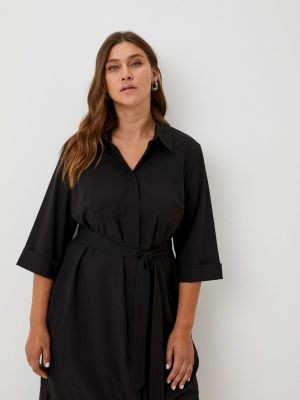 Платье-рубашка La Via Estelar черное