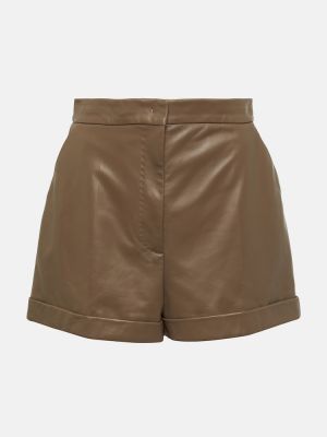 Pantalones cortos de cuero Max Mara