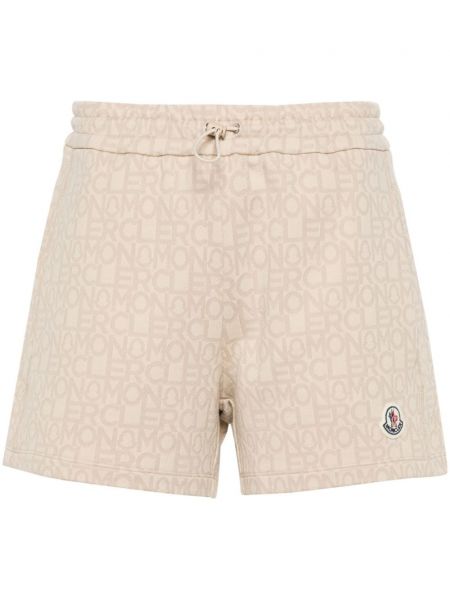 Jacquard shorts Moncler beige