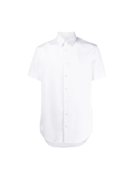 Koszula z krótkim rękawem Giorgio Armani biała