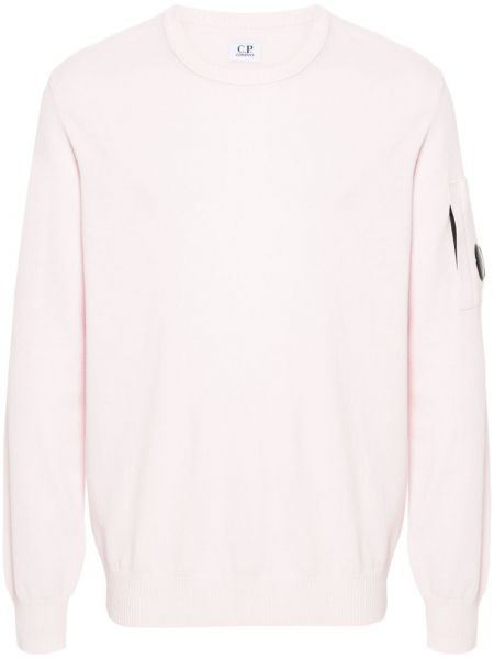 Sweter bawełniany C.p. Company różowy