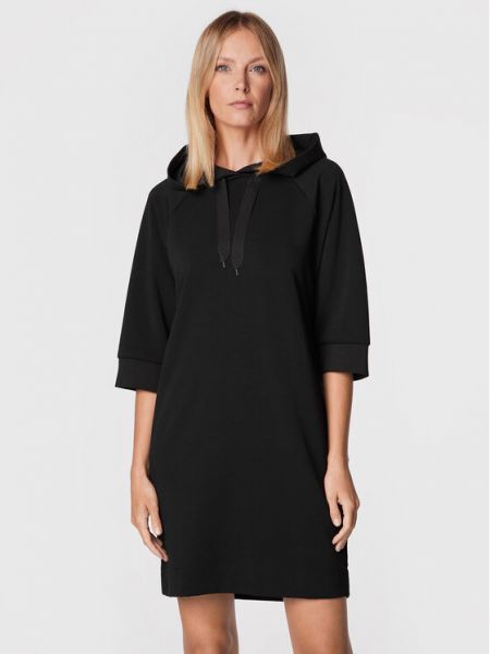 Трикотажное платье Sisley черное