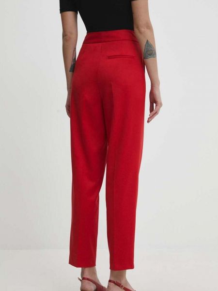 Cargo kalhoty s vysokým pasem Answear Lab červené