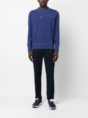 Sweatshirt mit rundhalsausschnitt mit print Kiton blau