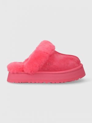 Papuci din piele Ugg roz