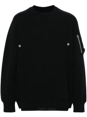 Jersey sweatshirt Sacai schwarz