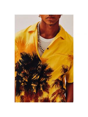 Camisa con estampado Laneus amarillo