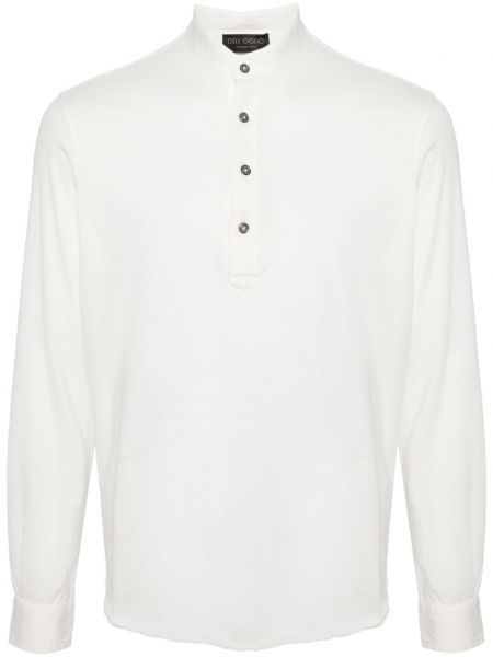 Bombažna srajca Dell'oglio bela