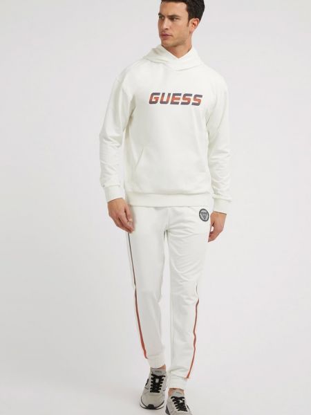 Spodnie sportowe Guess białe
