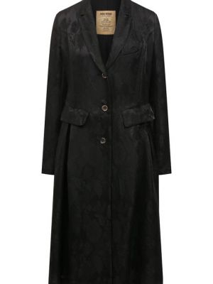 Пальто из вискозы Uma Wang черное
